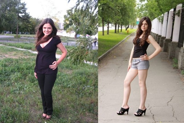 До и после офигенной диеты